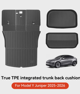YZ TPE Vloermatten en Kofferbakmat Set voor Tesla Model Y Juniper (2025-2026) - Waterdicht & Antislip