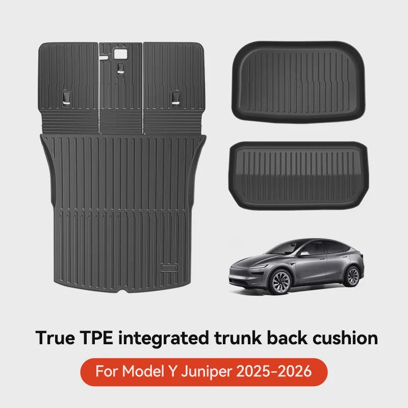 YZ TPE Vloermatten en Kofferbakmat Set voor Tesla Model Y Juniper (2025-2026) - Waterdicht & Antislip