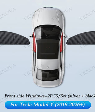 Set Zonneschermen voor Tesla Model 3/Y (2017-2025) - Privacy & UV Bescherming