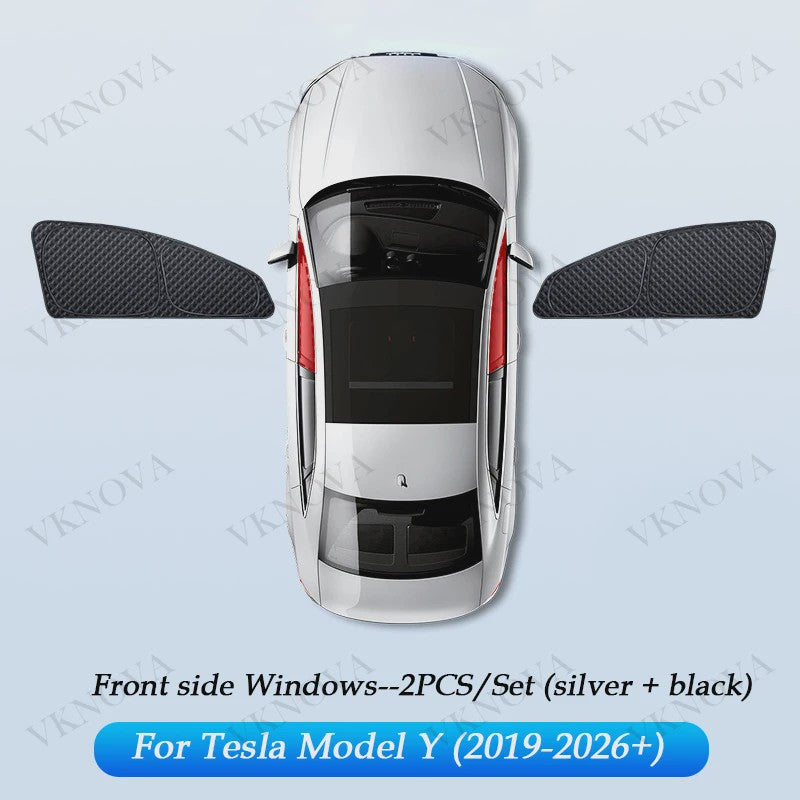Set Zonneschermen voor Tesla Model 3/Y (2017-2025) - Privacy & UV Bescherming