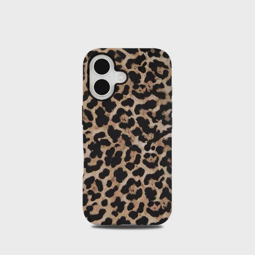 Luxe Leopard Print Hoesje voor iPhone - Dubbellaags Bescherming