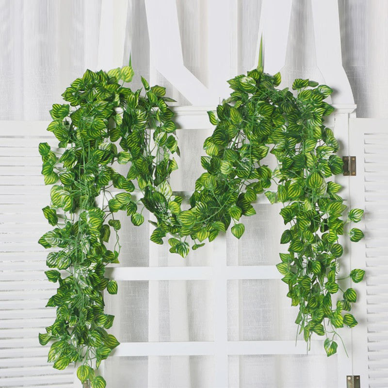 Kunstplant Klimop met Groene Bladeren - Decoratieve Slierplant voor Huis, Bruiloft & Achtergrond