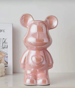 Keramische Bear Brick Beeldjes - Teddy Beer Decoratie voor Huis & Kamer (18/28 cm)