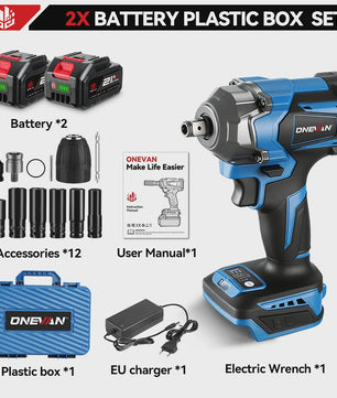 ONEVAN Brushless Accu Slagmoersleutel 1200 Nm - 1/2" Aandrijving