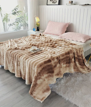 Luxe Imitatie Konijnenbont Plaid: Zacht, Dik & Warm voor Elk Seizoen