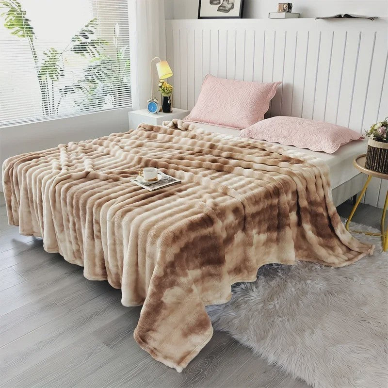 Luxe Imitatie Konijnenbont Plaid: Zacht, Dik & Warm voor Elk Seizoen