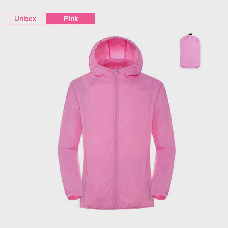 Unisex Waterdichte Outdoor Jas - Lichtgewicht Windjack met UV Bescherming