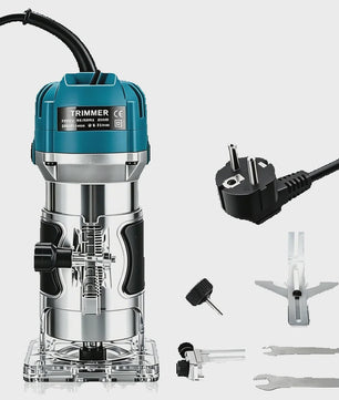 Krachtige Houtfreesmachine 800W - 30000 RPM - Incl. 15 Freesbits & Koffer