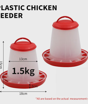 Automatische Kipvoerbak - Verschillende Maten (1.5-12kg) voor Pluimvee