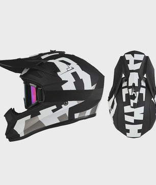 Off Road Motorcross Helm met Vizier & Goggles - Veilig & Comfortabel