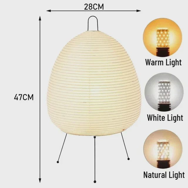 Japanse Retro LED Sfeerverlichting - Minimalistische Lantaarn Vloerlamp voor Woonkamer & Slaapkamer