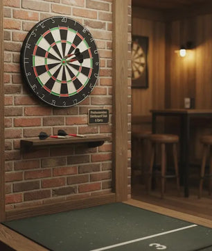 Professioneel Sisal Dartbord met 6 Darts - Toernooi Kwaliteit voor Huis, Bar & Recreatie