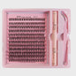 DIY Wimperextensie Set: Kluster Wimper Extensions met Bond, Seal & Tweezer (8-16mm)