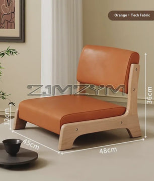 Moderne Houten Fauteuil met Ergonomische Rugleuning - Scandinavisch Design