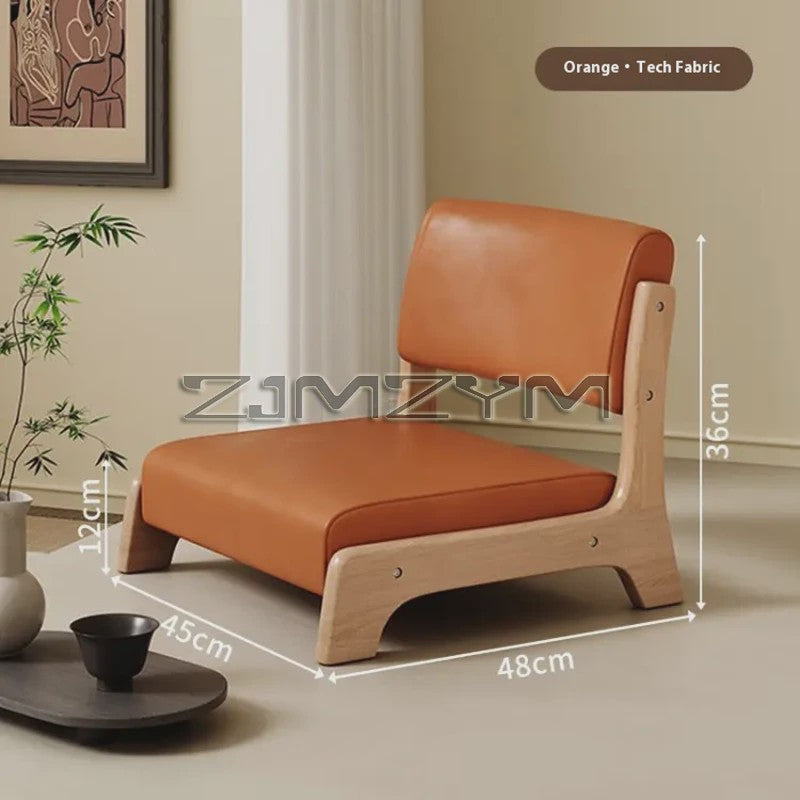 Moderne Houten Fauteuil met Ergonomische Rugleuning - Scandinavisch Design