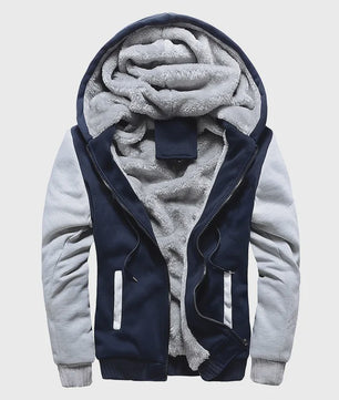 Warme Heren Winterjas met Camouflageprint en Fleece Voering - Casual Hooded Jacket