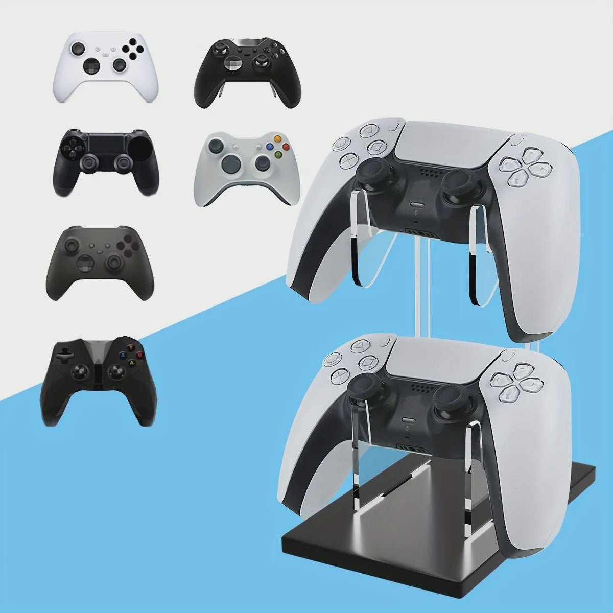 Dubbele Controller Standaard Universeel - Stijlvolle Opberger voor Gamepads