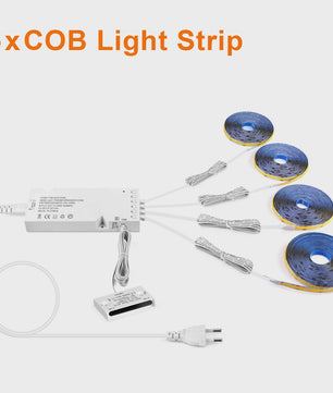Slimme COB LED Strip met Dubbele Deursensor - Automatisch Aan/Uit bij Openen/Sluiten