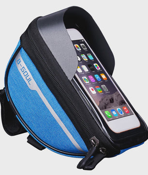 Bicycle Bag Waterproof Touch Screen Cycling Bag Bicycle Front Cell Phone Holder Bag 4.7-6.8 inch Phone Case Bike Accessories