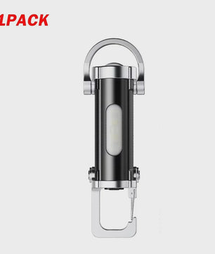 Oplaadbare Mini Zaklamp met COB Werklicht & Karabijnhaak - Compact en Waterdicht