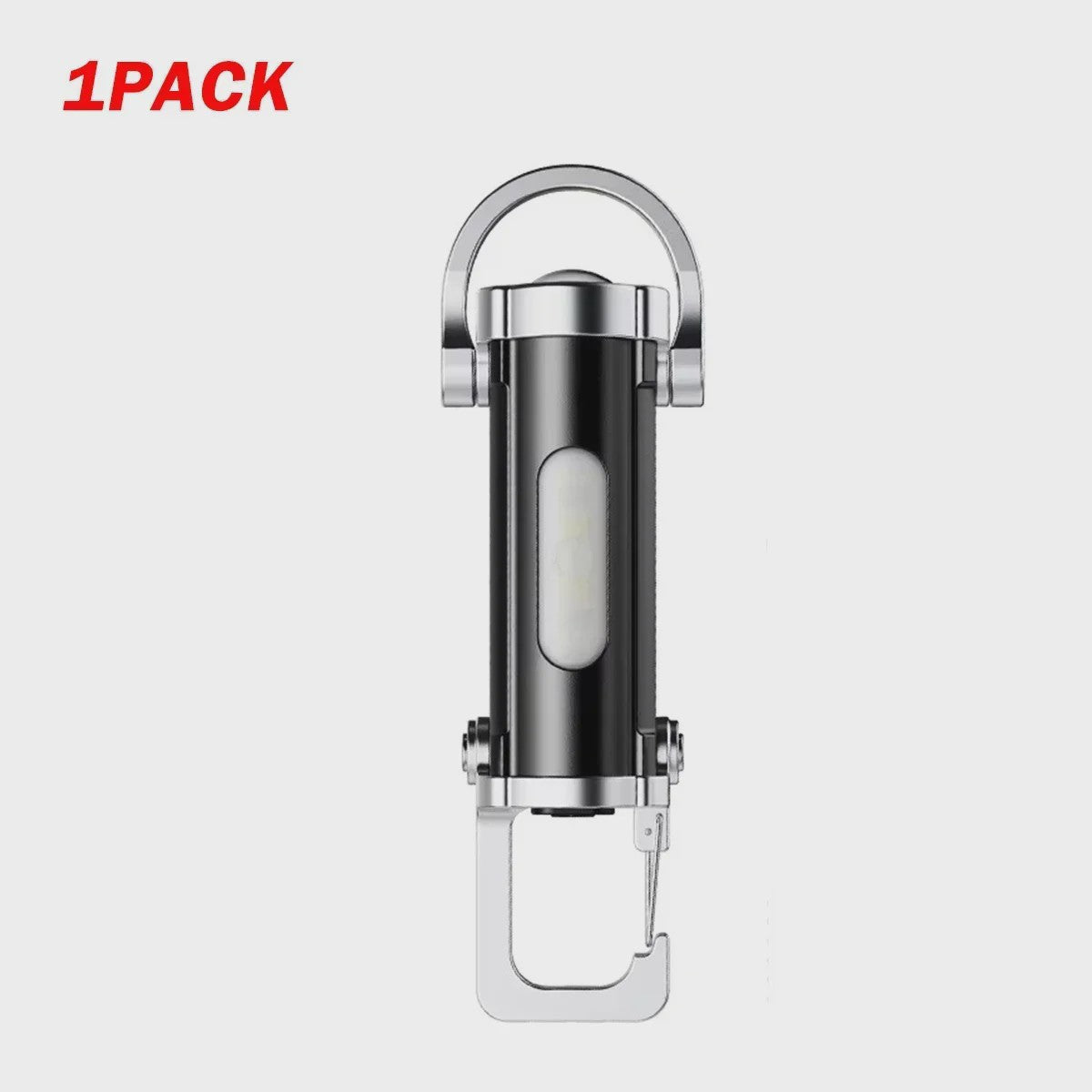 Oplaadbare Mini Zaklamp met COB Werklicht & Karabijnhaak - Compact en Waterdicht