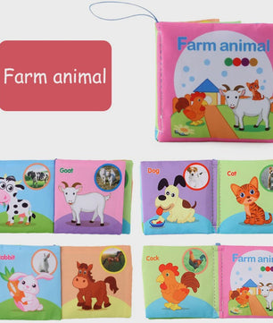 Zacht Stoffen Babyboek - Educatief & Interactief voor Baby's 0-12 Maanden