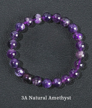 Natuurstenen Kralen Armband - Lapis Lazuli, Amethist, Rozenkwarts & meer
