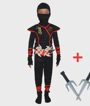 Stoer Ninja Kostuum Jongens met Spada en Shuriken - Halloween & Feest