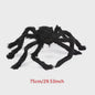 Enorme Zwarte Pluche Spin - Halloween Decoratie 30-200cm