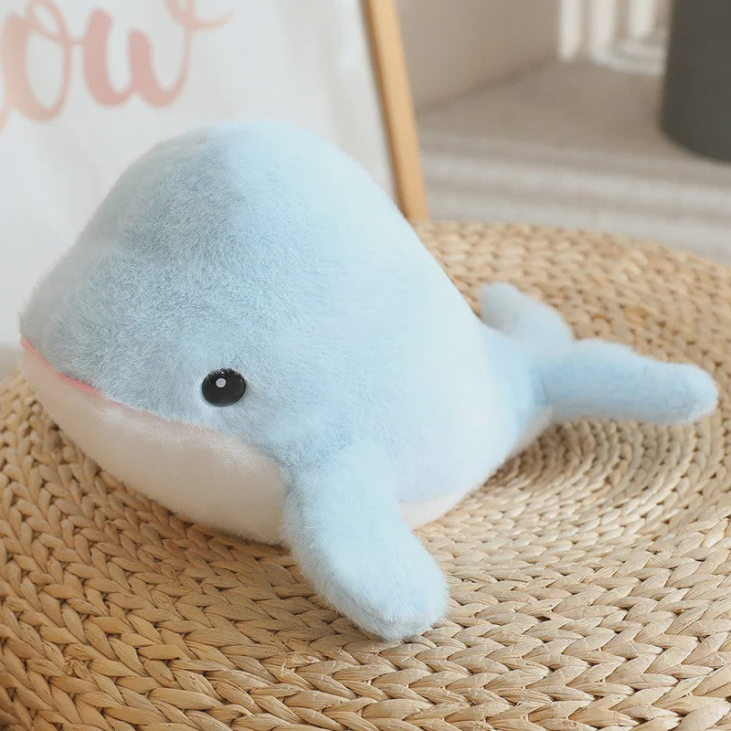 Kawaii Pluche Dieren Knuffels: Walvis, Dolfijn, Haai & Zeehond - 28cm