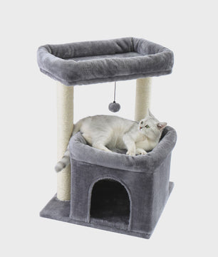 Kattenboom met Condo, Dubbele Perch en Krabpalen - Perfect voor Binnenkatten en Kittens