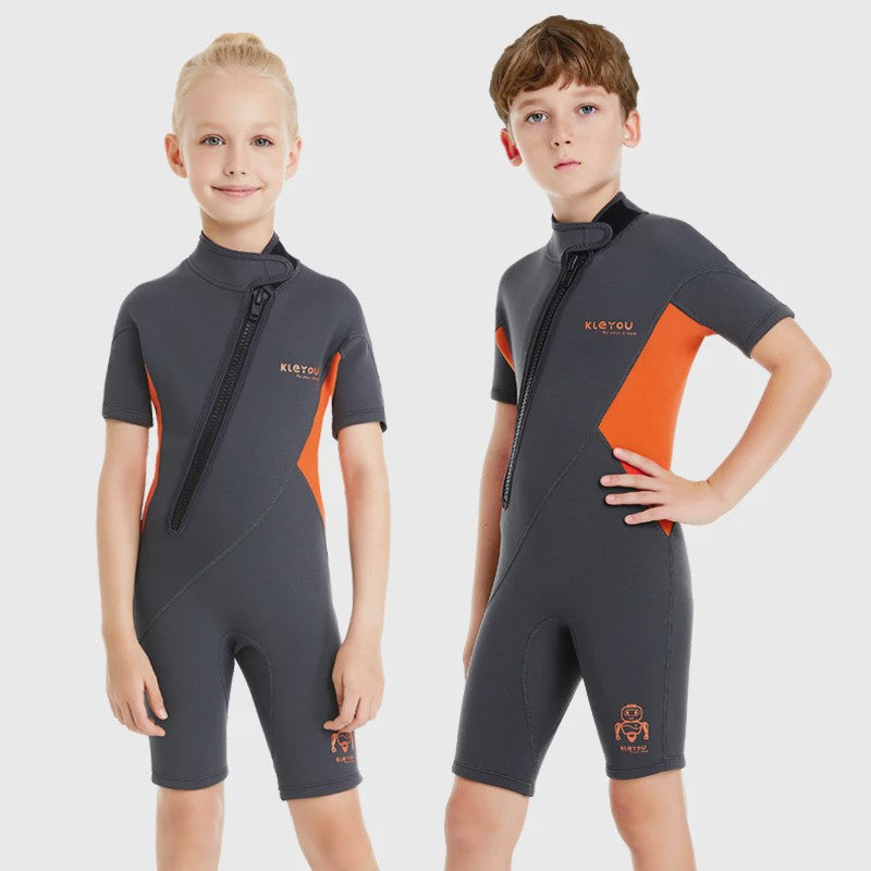 2mm Kinder Wetsuit Shorty voor Jongens & Meisjes - Neopreen Zwempak voor Strand & Watersport