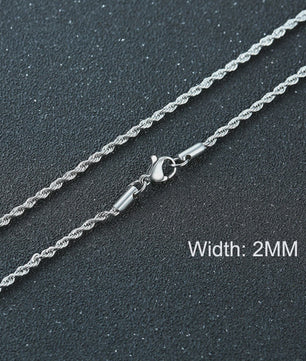 Klassieke Cuban Chain Ketting Heren Dames - Roestvrij Staal (3-11mm)