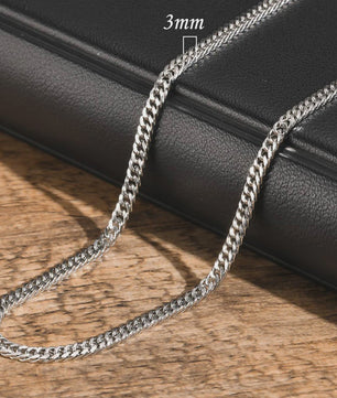 Vnox RVS Kubaanse Ketting voor Heren & Dames - 3/5/7/9mm Breed, Waterdicht & Hypoallergeen