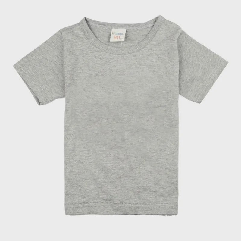 Kinder T-shirt Korte Mouw Katoen Zomer - Jongens & Meisjes (1-14 Jaar)