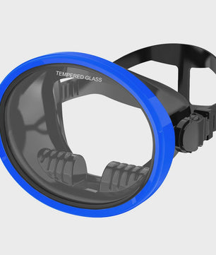 Retro Duikmasker Ovaal met Panoramisch Zicht - Duiken & Snorkelen