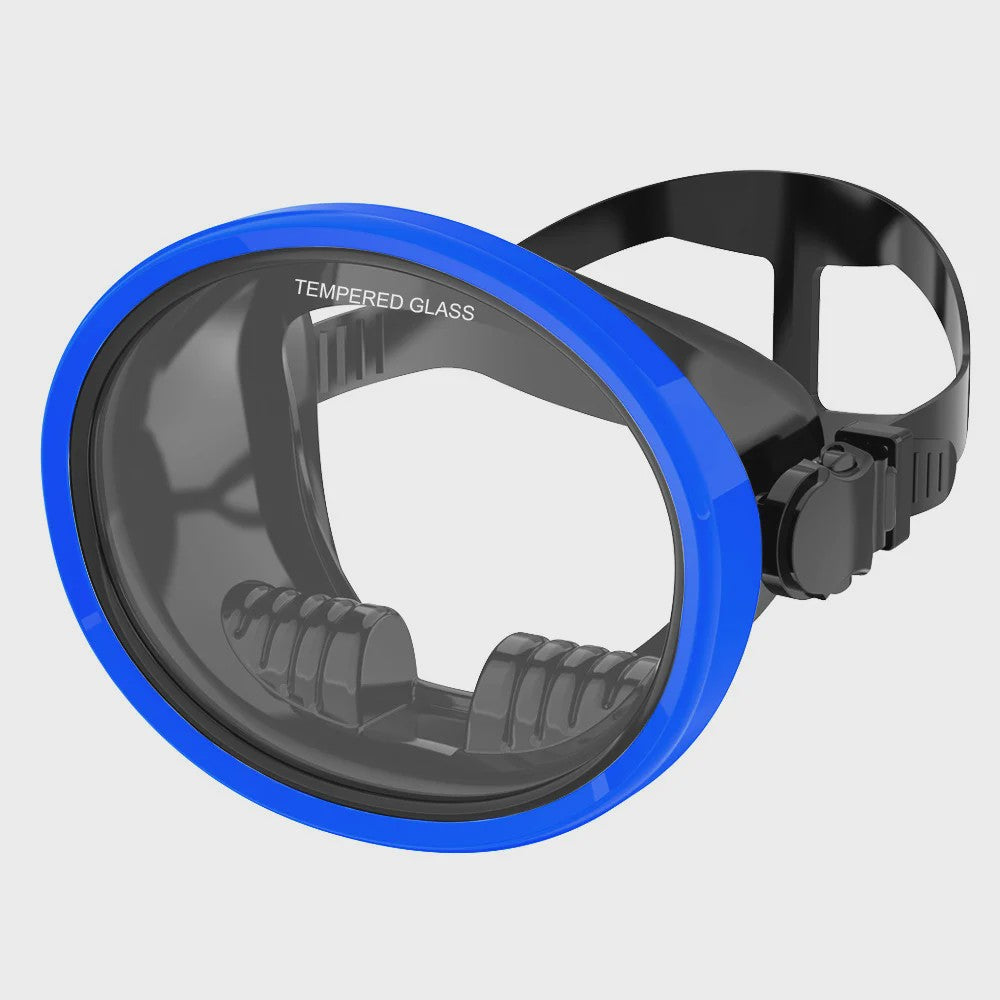 Retro Duikmasker Ovaal met Panoramisch Zicht - Duiken & Snorkelen