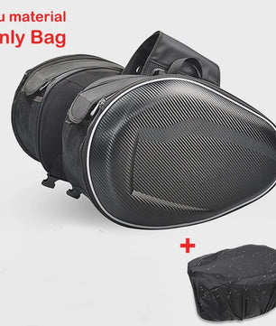 Waterdichte Motor Zadeltassen 36-58L - Zwarte Motorfiets Bagage Tassen voor Scooter & Motor