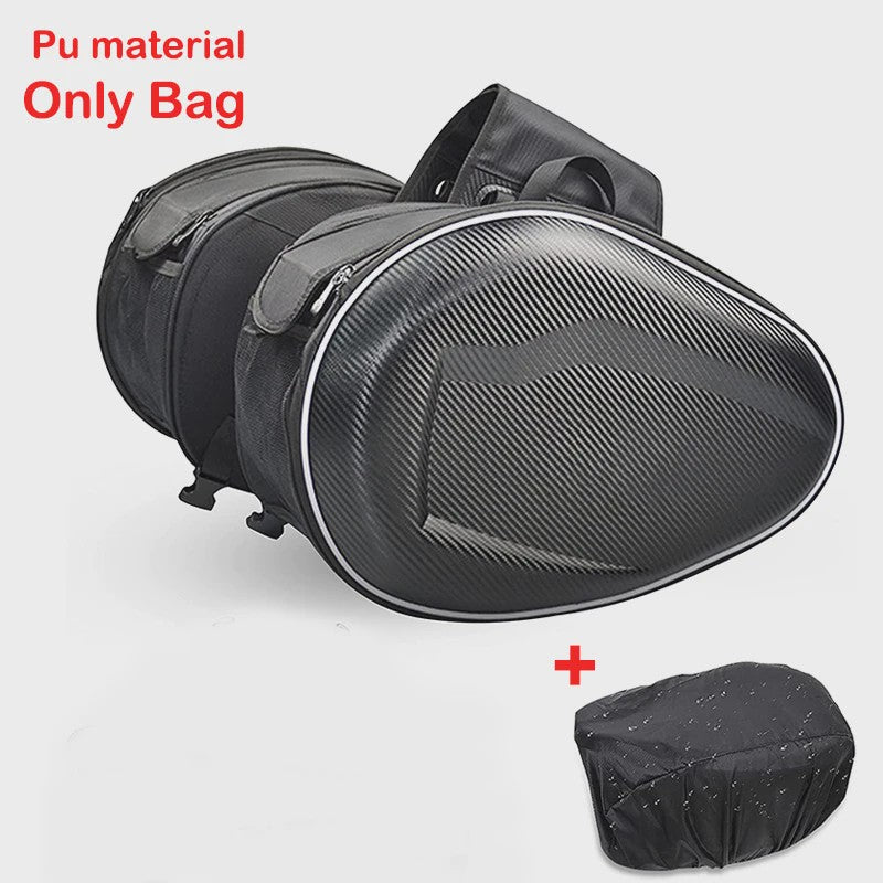Waterdichte Motor Zadeltassen 36-58L - Zwarte Motorfiets Bagage Tassen voor Scooter & Motor