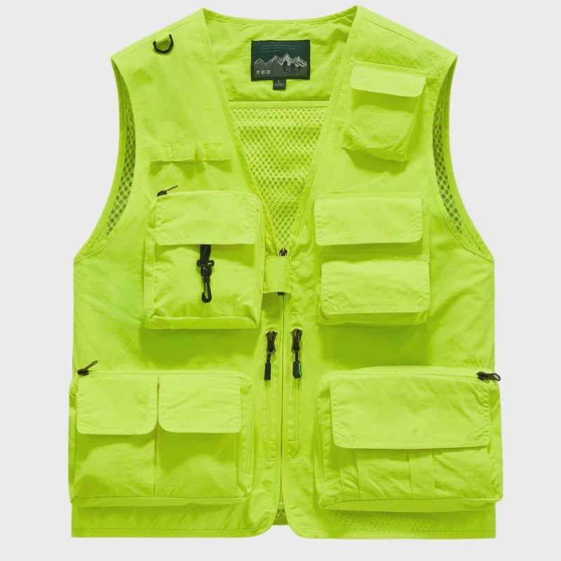 Herfst/Winter Heren Outdoor Werkkleding Vest met Mesh - Ademend & Veel Zakken