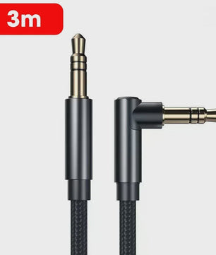 3.5mm Jack Audio Kabel 90 Graden Hoek Male-Male - Universele Aux Kabel voor Auto, Telefoon, Speaker