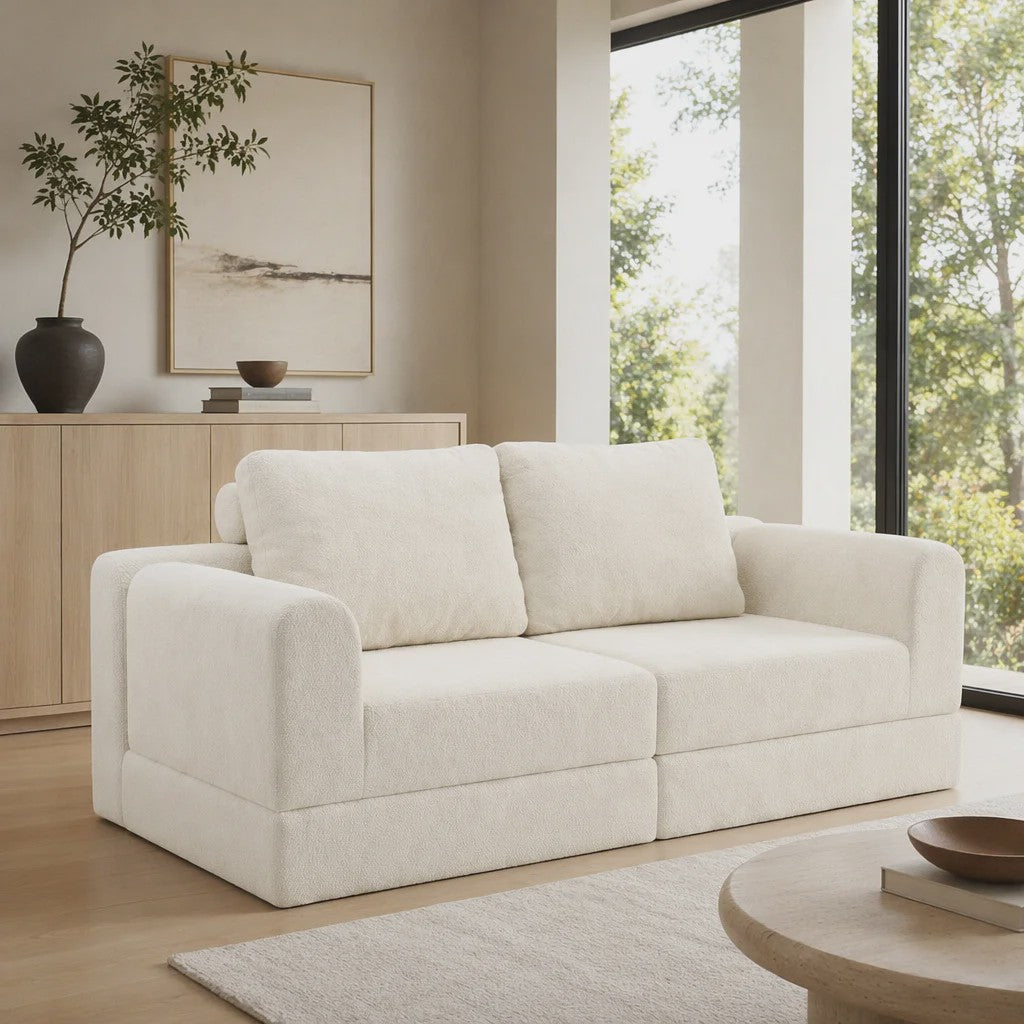 Groene 2-zits Slaapbank met Traagschuim | Flanel | 160x80 cm | Futon Sofa voor Woonkamer & Kleine Ruimtes