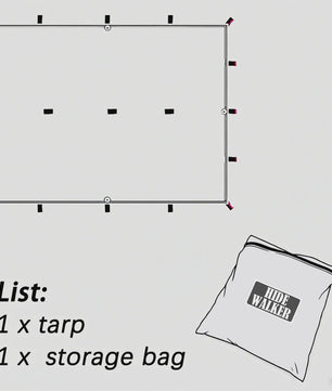 Waterdichte Tarp Tent - Lichtgewicht Outdoor Shelter & Luifel voor Camping & Survival