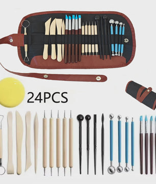 Uitgebreide Klei Modelleer- en Boetseer Gereedschap Set - 8-61 Delig