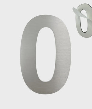 RVS Huisnummer 76mm of 152mm - Modern Zilverkleurig Adresbord