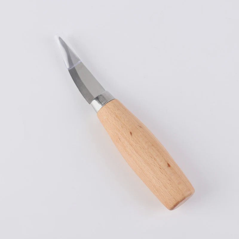 Houtsnijset: 2 Delig Gereedschap met Haakmes & Whittling Mes - Ergonomisch & Duurzaam