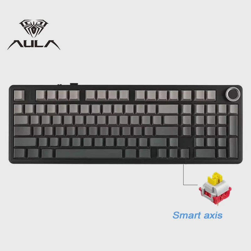 AULA F99PRO Mechanisch Gaming Toetsenbord - 99 toetsen, 3 Modi, Hot-Swappable, Gasket Structuur, Media Knop