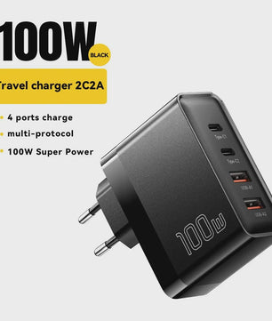 Essager 100W GaN Snellader USB-C PD QC 4.0 3.0 voor iPhone, Xiaomi, Macbook
