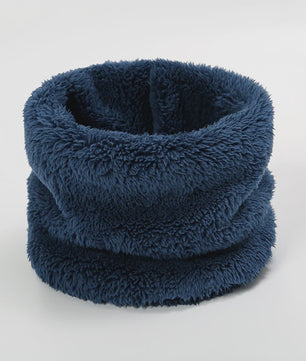 Cashmere Warm Collor Ring Winter Scarf Solid Plush Thick Outdoor Sports Men Women Children Neckerchief Full Face Mask Muffler