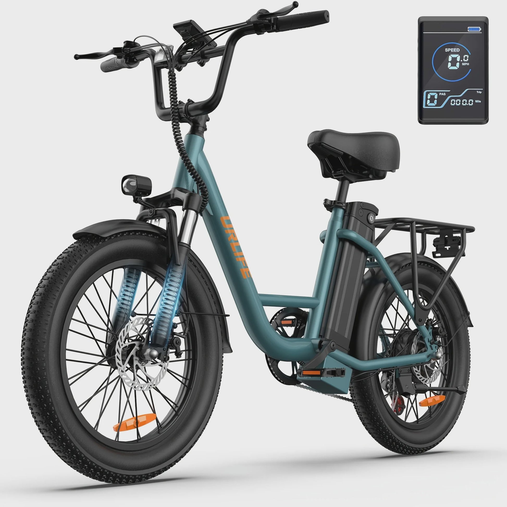 Urlife E20 Elektrische Fatbike - 20 Inch Wielen, 48V 13Ah Accu, 80KM Actieradius